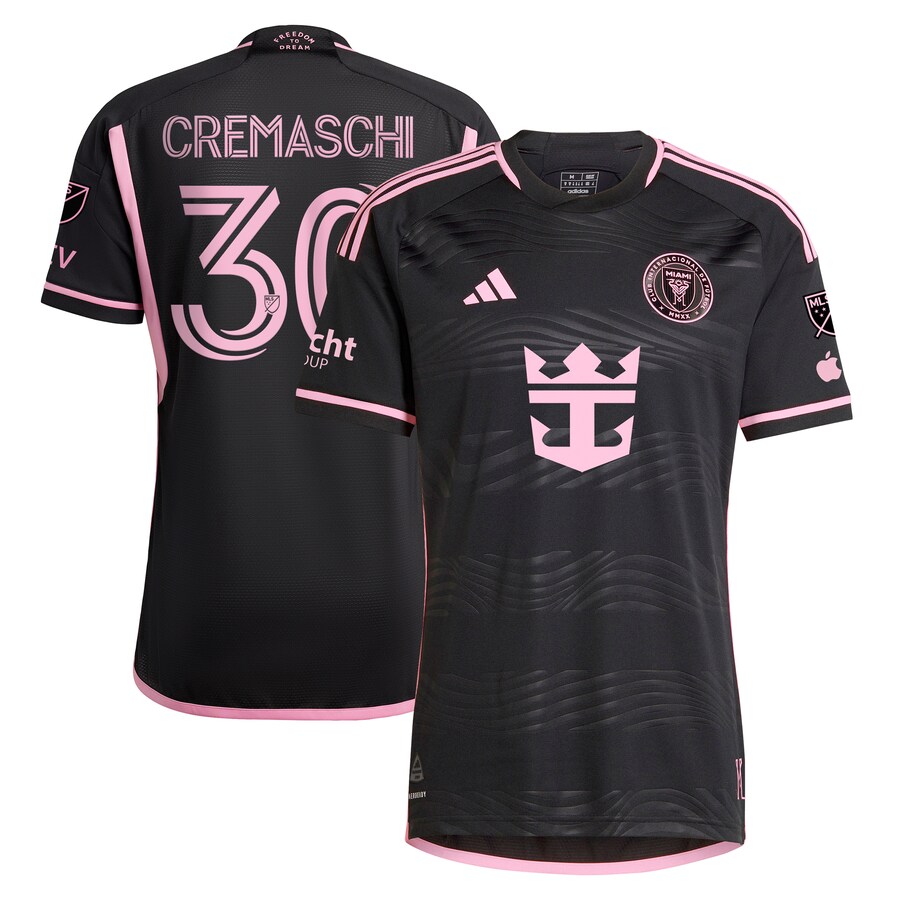 Men's Inter Miami CF Benjamin Cremaschi adidas Black 2024 La Noche Authentic Player Jersey - Puhuasuan
