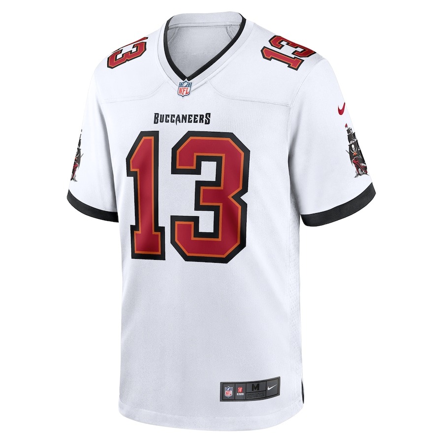 Men's Tampa Bay Buccaneers Mike Evans Nike White Game Jersey - Puhuasuan