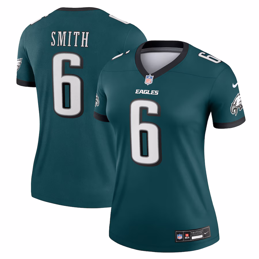 Women's Philadelphia Eagles DeVonta Smith Nike Midnight Green Legend Player Performance Top - Puhuasuan