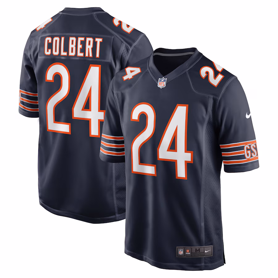 Men's Chicago Bears Adrian Colbert Nike Navy Team Game Jersey - Puhuasuan