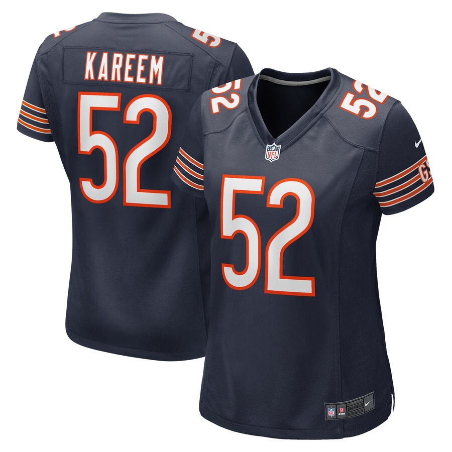 Women's Chicago Bears Khalid Kareem Nike  Navy Team Game Jersey - Puhuasuan