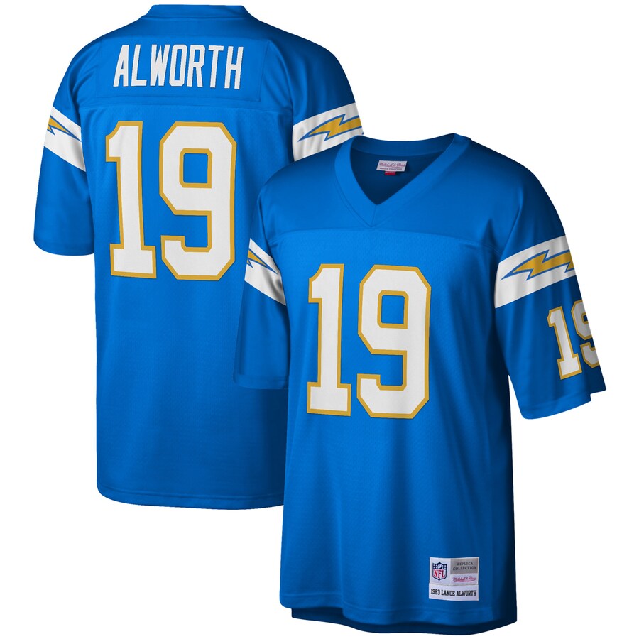 Men's Los Angeles Chargers Lance Alworth Mitchell & Ness Powder Blue Legacy Replica Jersey - Puhuasuan