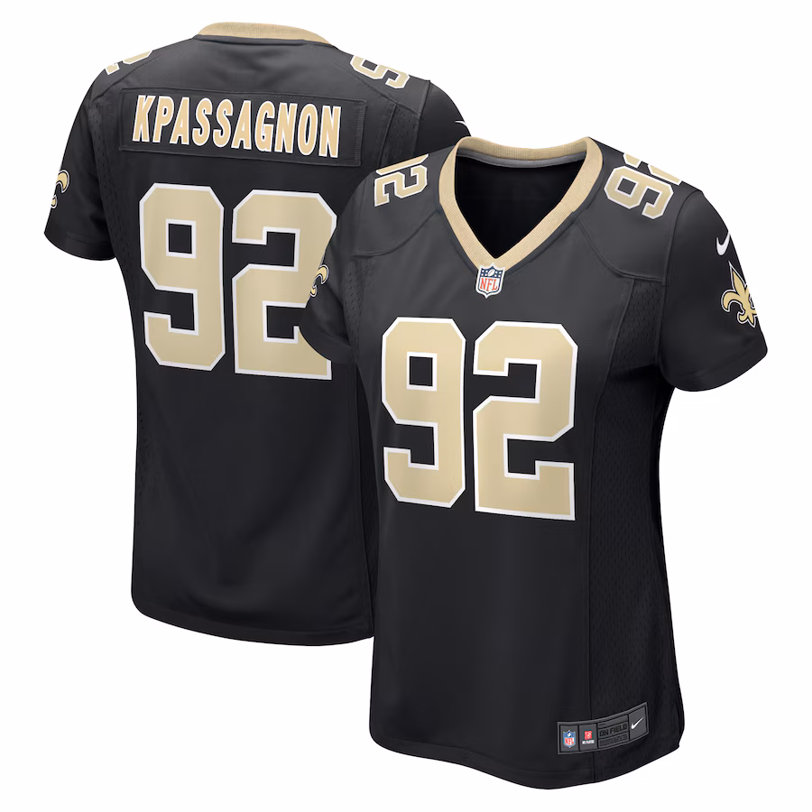 Women's New Orleans Saints Tanoh Kpassagnon Nike Black Game Player Jersey - Puhuasuan