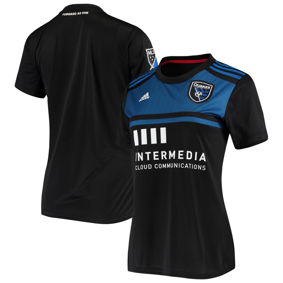 Women's San Jose Earthquakes adidas Black 2020 Replica Primary Jersey - Puhuasuan