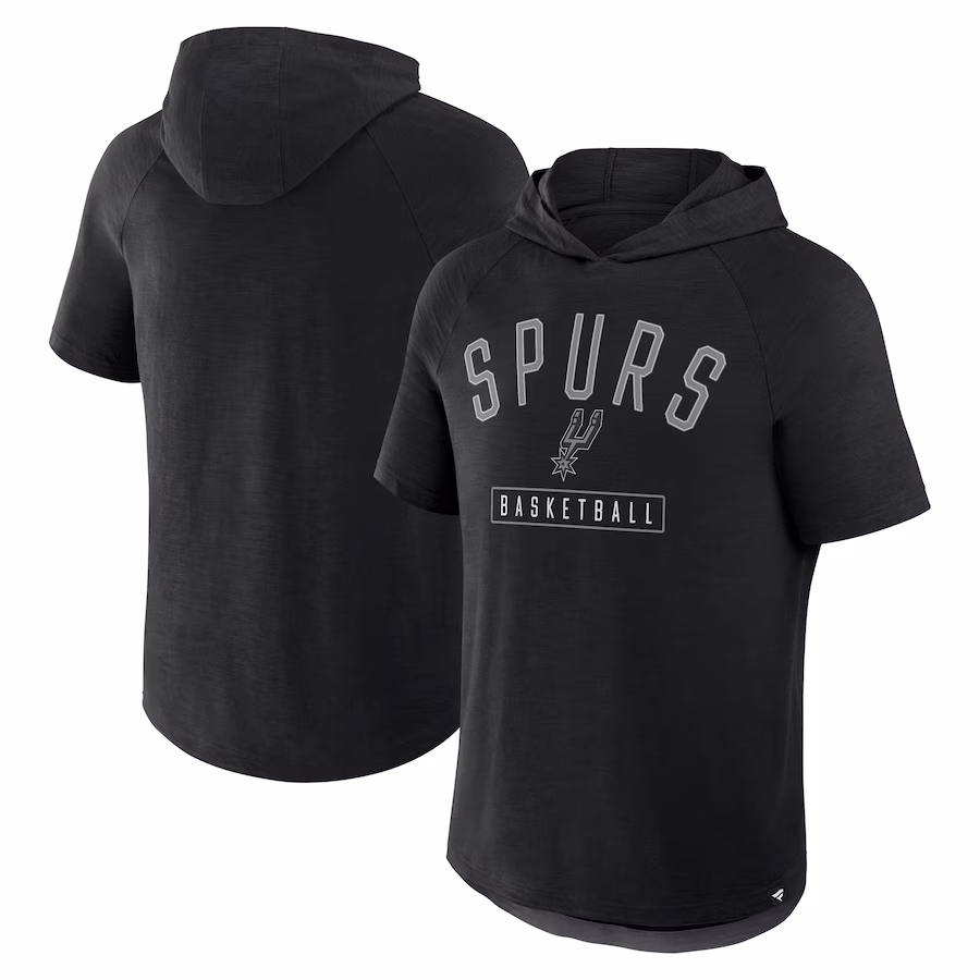 Men's San Antonio Spurs Fanatics Black Pass Legend Hooded T-Shirt - Puhuasuan