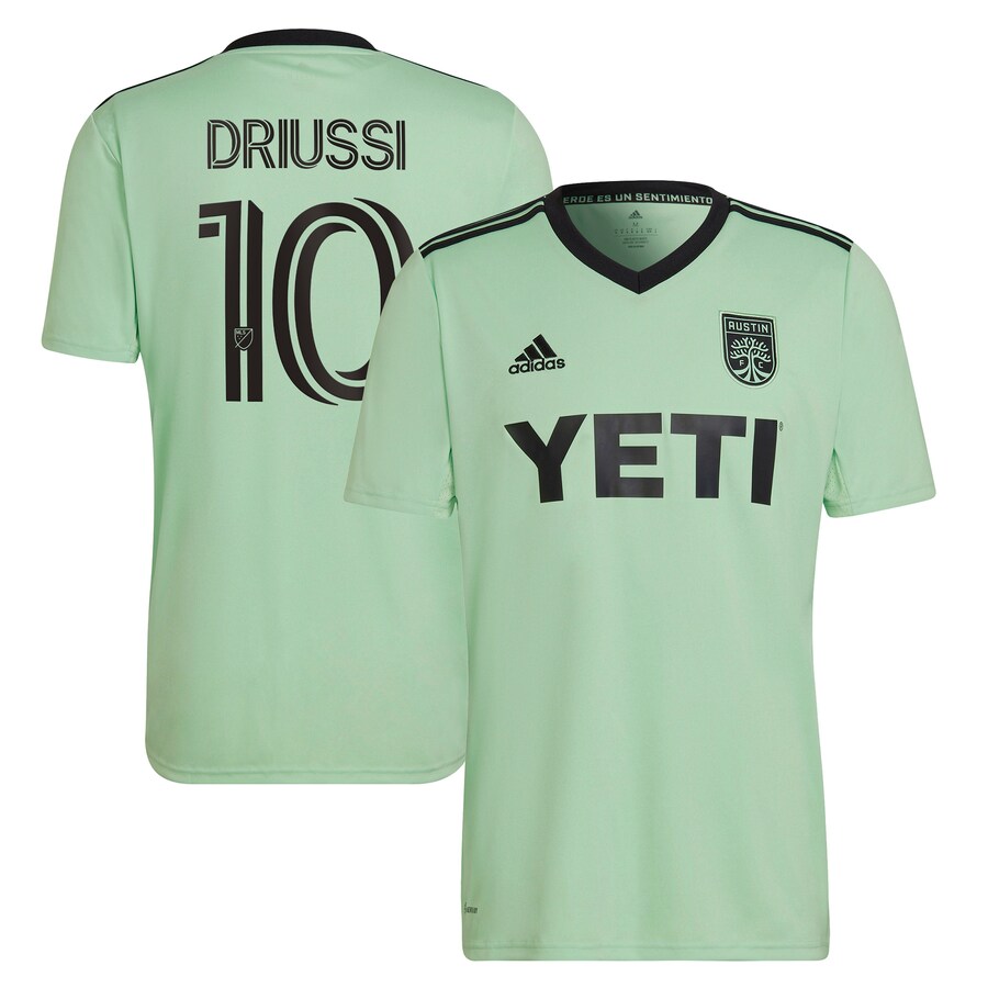 Men's Austin FC Sebastián Driussi adidas Mint 2023 The Sentimiento Kit Replica Player Jersey - Puhuasuan