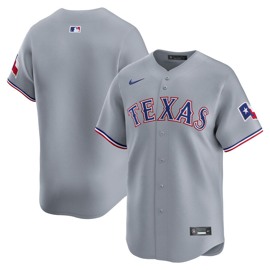 Men's Texas Rangers Nike Gray Road Limited Jersey - Puhuasuan