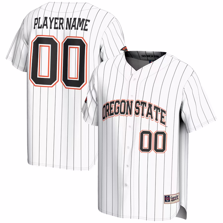 Oregon State Beavers GameDay Greats NIL Pick-A-Player Lightweight Baseball Jersey - White - Puhuasuan