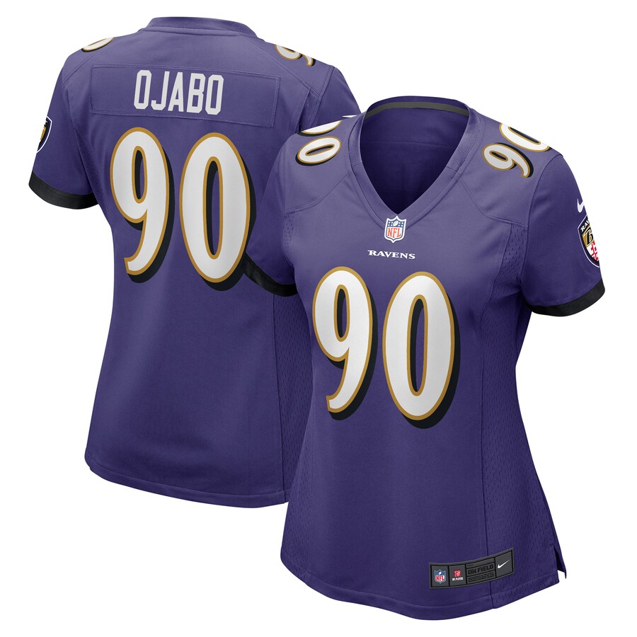 Women's Baltimore Ravens David Ojabo Nike Purple Game Player Jersey - Puhuasuan