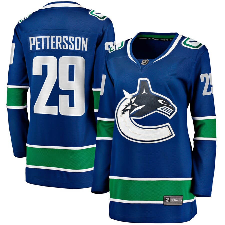 Women's Vancouver Canucks Marcus Pettersson Fanatics Blue Home Breakaway Player Jersey - Puhuasuan