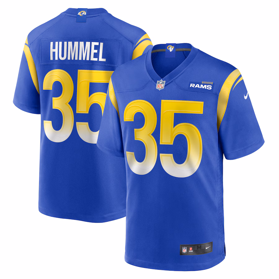 Men's Los Angeles Rams Jake Hummel Nike Royal Game Player Jersey - Puhuasuan