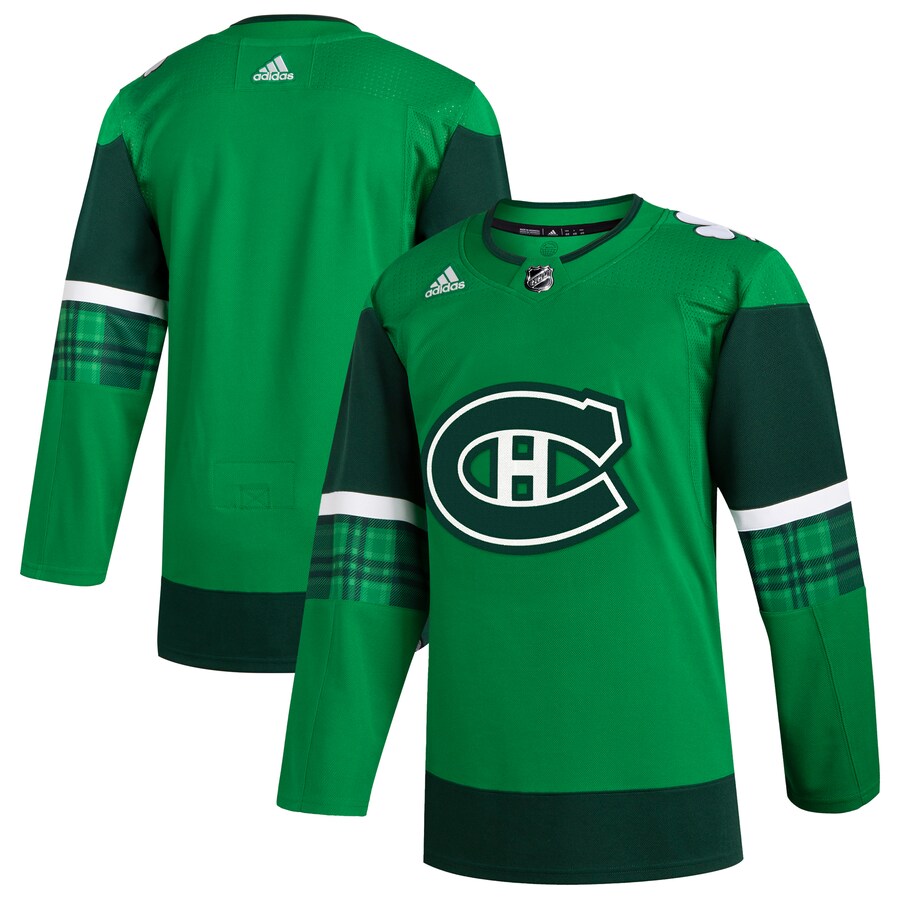 Men's Montreal Canadiens  adidas Kelly Green 2023 St. Patrick's Day Primegreen Authentic Jersey - Puhuasuan