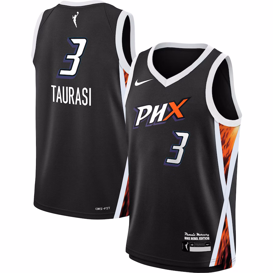 Youth Phoenix Mercury Diana Taurasi Nike Black 2021 Rebel Edition Victory Player Jersey - Puhuasuan