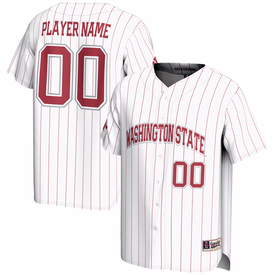 Washington State Cougars GameDay Greats NIL Pick-A-Player Lightweight Baseball Jersey - White - Puhuasuan
