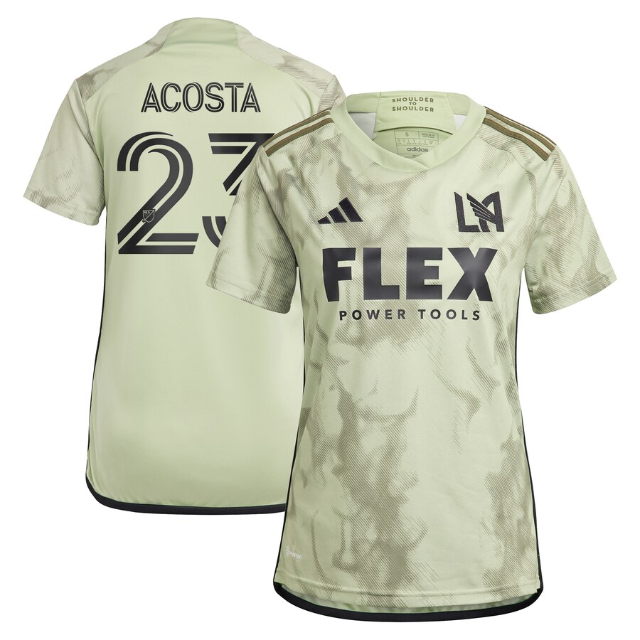 Women's LAFC Kellyn Acosta adidas Green 2023 Smokescreen Replica Player Jersey - Puhuasuan