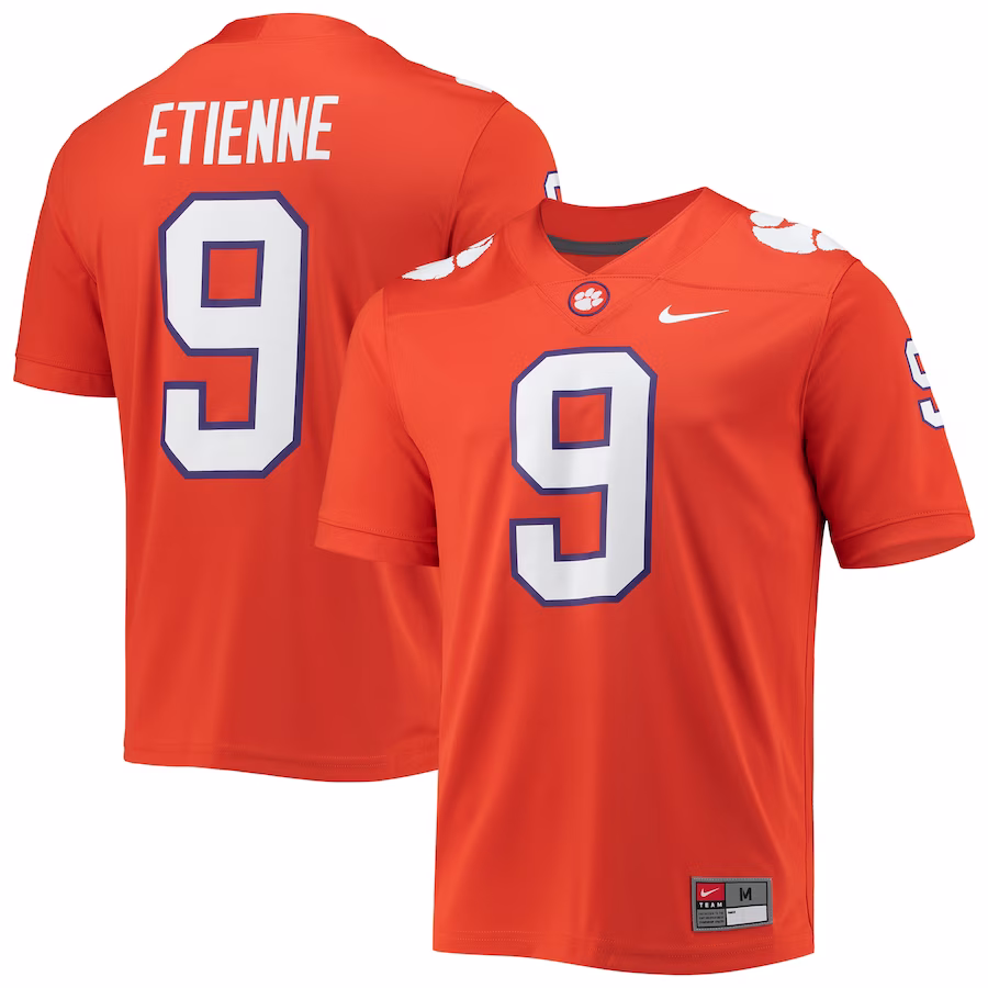 Travis Etienne Clemson Tigers Nike 2021 Draft Class Game Jersey - Orange - Puhuasuan