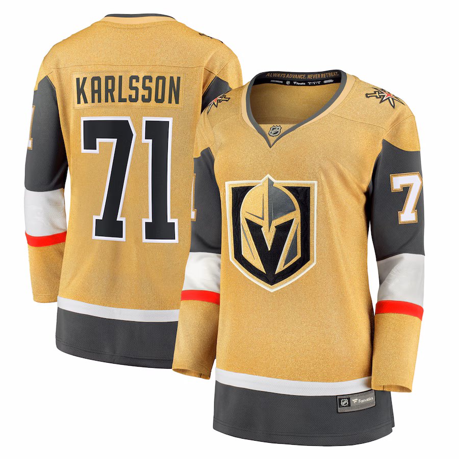Women's Vegas Golden Knights William Karlsson Fanatics Gold Home Breakaway Player Jersey - Puhuasuan