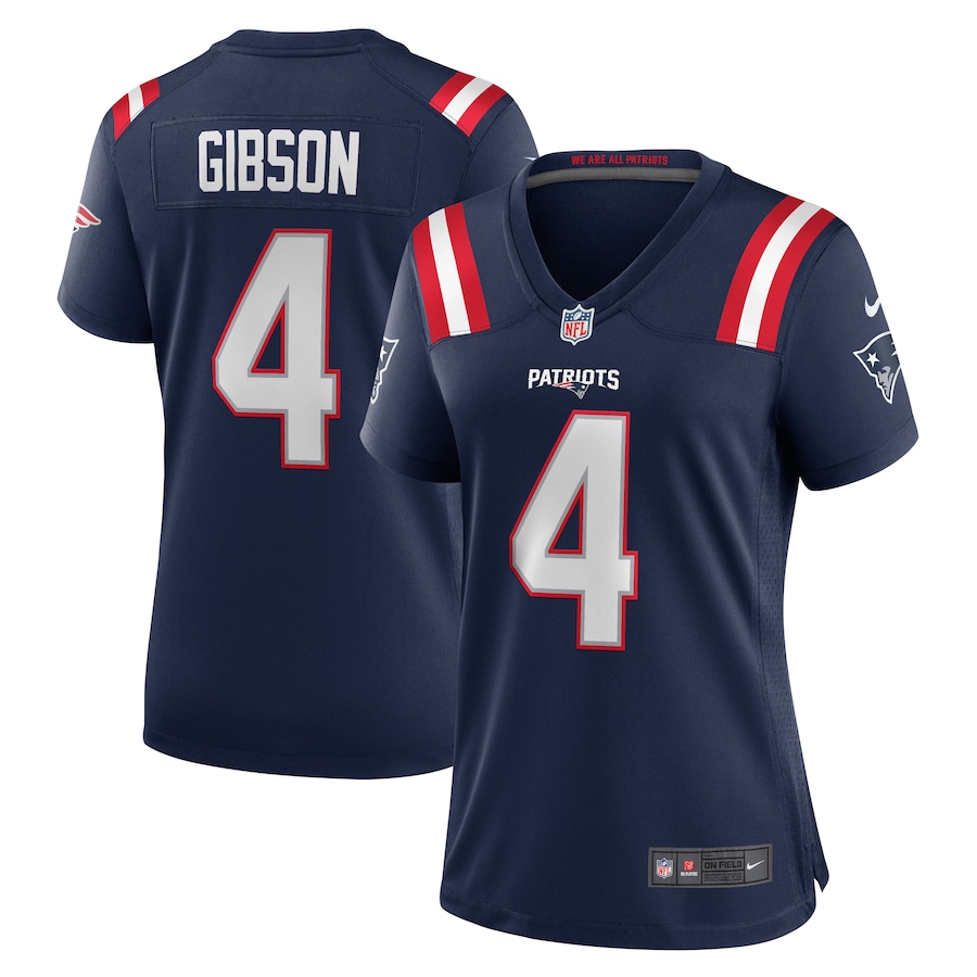 Women's New England Patriots Antonio Gibson Nike Navy Game Jersey - Puhuasuan