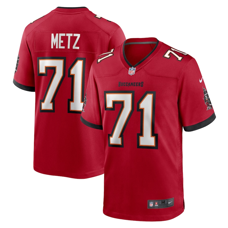Men's Tampa Bay Buccaneers Lorenz Metz Nike  Red  Game Jersey - Puhuasuan