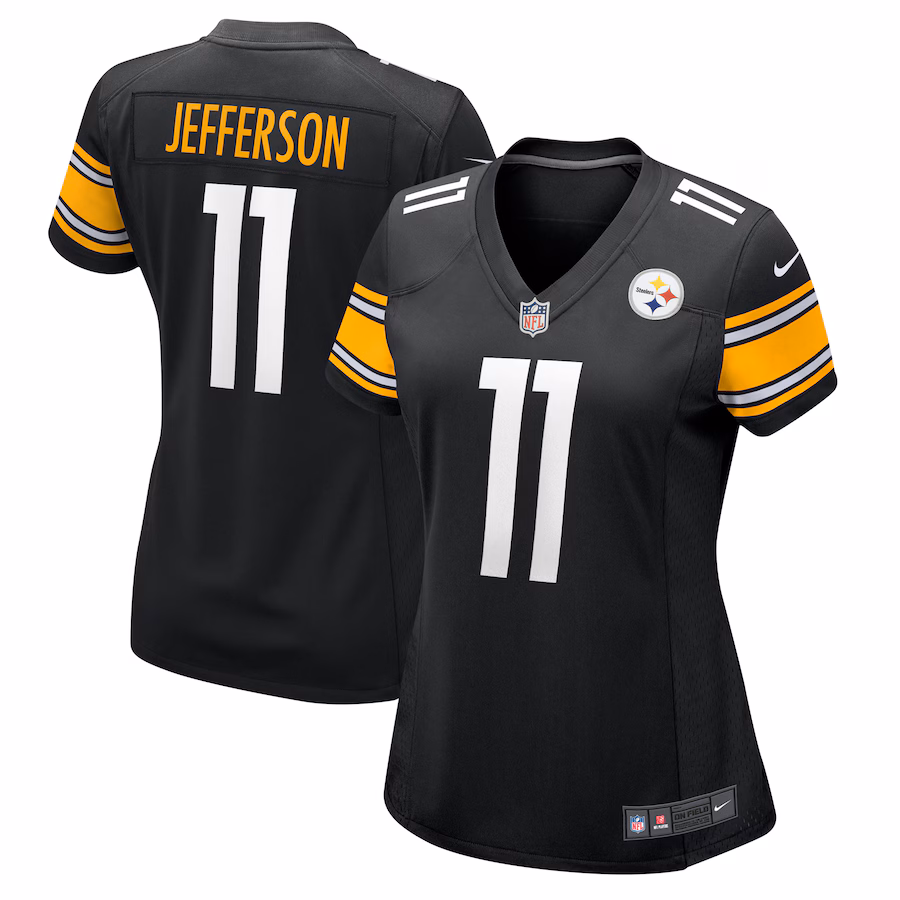 Women's Pittsburgh Steelers Van Jefferson Nike Black Game Jersey - Puhuasuan
