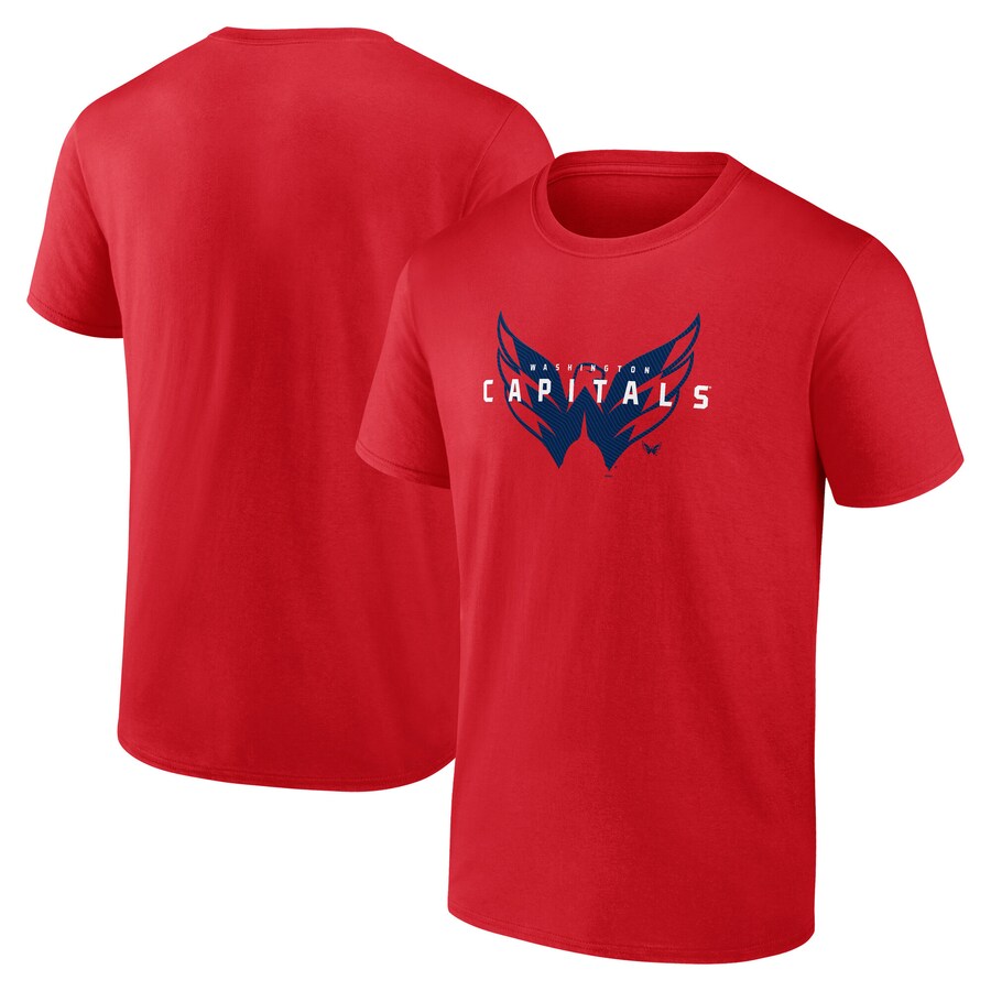 Men's Washington Capitals Red Coordinate T-Shirt - Puhuasuan