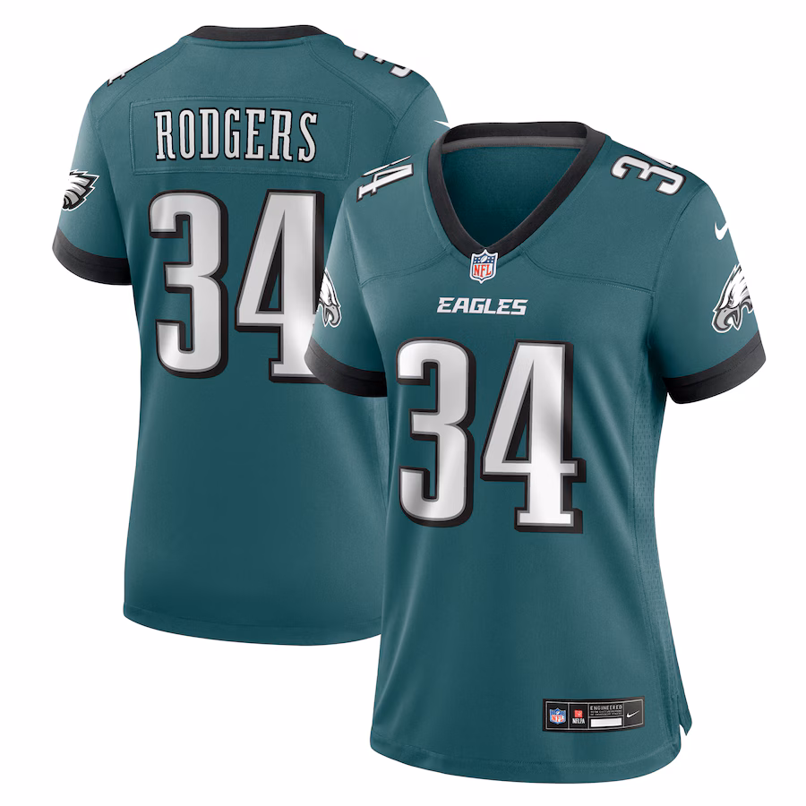 Women's Philadelphia Eagles Isaiah Rodgers Nike Midnight Green Team Game Jersey - Puhuasuan
