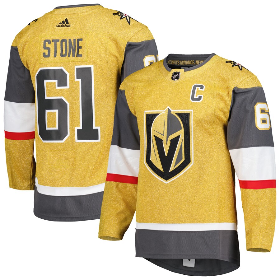 Men's Vegas Golden Knights Mark Stone adidas Gold Alternate Primegreen Authentic Pro Player Jersey - Puhuasuan