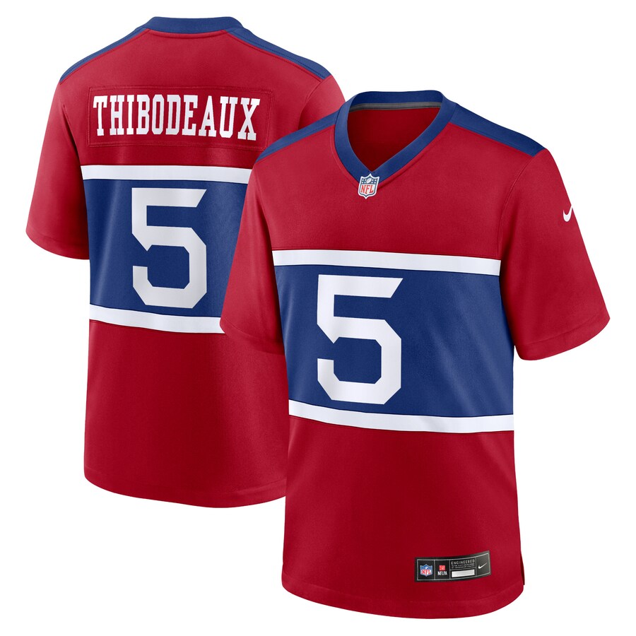 Men's New York Giants Kayvon Thibodeaux Nike Century Red Alternate Player Game Jersey - Puhuasuan