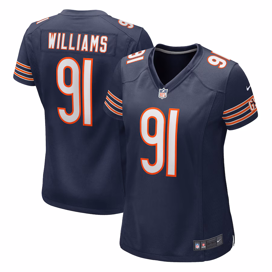 Women's Chicago Bears Chris Williams Nike Navy Game Jersey - Puhuasuan
