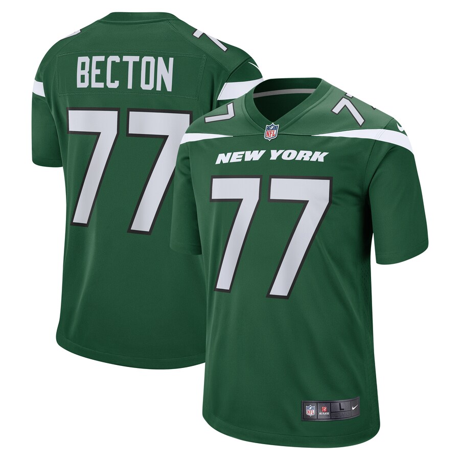 Men's New York Jets Mekhi Becton Nike Gotham Green Player Game Jersey - Puhuasuan