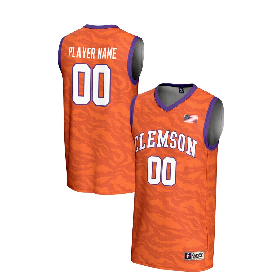 Clemson Tigers GameDay Greats Unisex NIL Pick-A-Player Women's Basketball Lightweight Jersey - Orange - Puhuasuan
