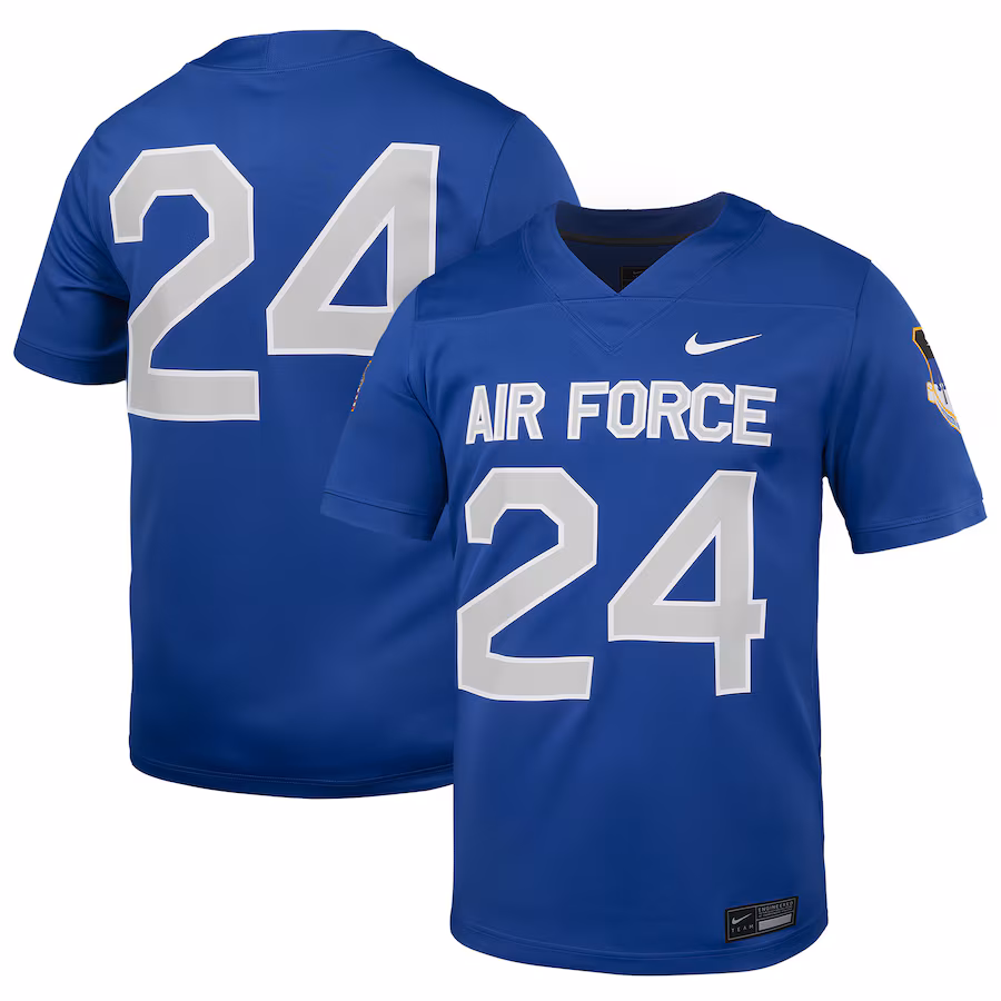 Men's Nike #24 Royal Air Force Falcons Untouchable Football Jersey - Puhuasuan