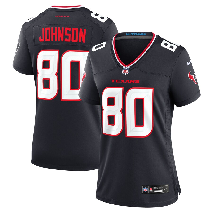 Women's Houston Texans Andre Johnson Nike Navy Team Retired Player Game Jersey - Puhuasuan