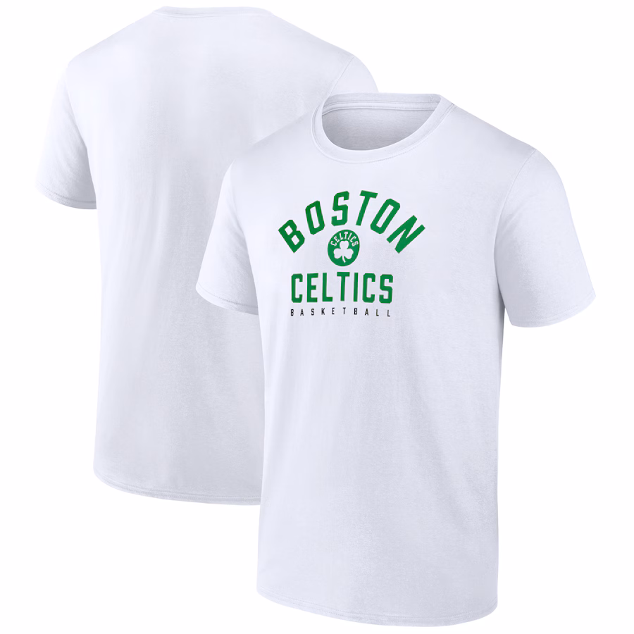 Men's Boston Celtics  Fanatics White T-Shirt - Puhuasuan