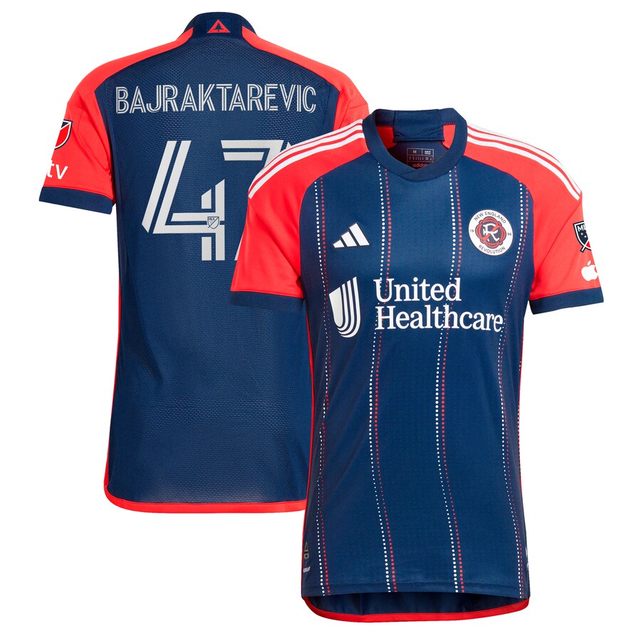 Men's New England Revolution Esmir Bajraktarevic adidas Navy 2024 Boston Tea Party Authentic Player Jersey - Puhuasuan