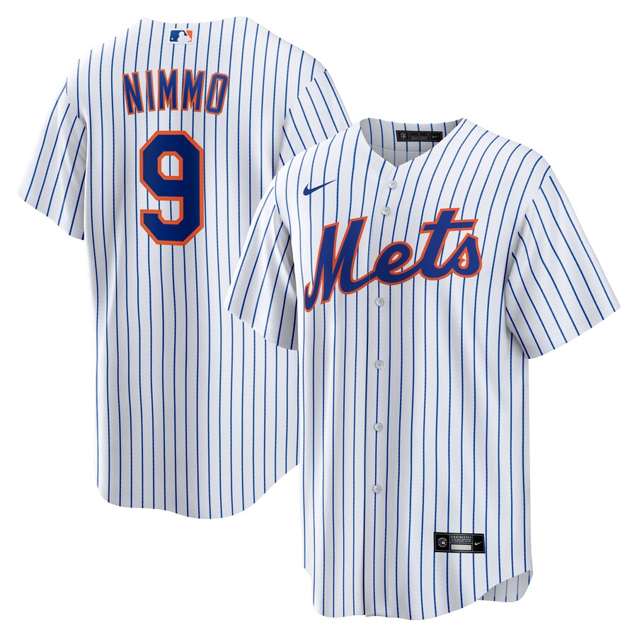 Men's New York Mets Brandon Nimmo Nike White Home Replica Jersey - Puhuasuan