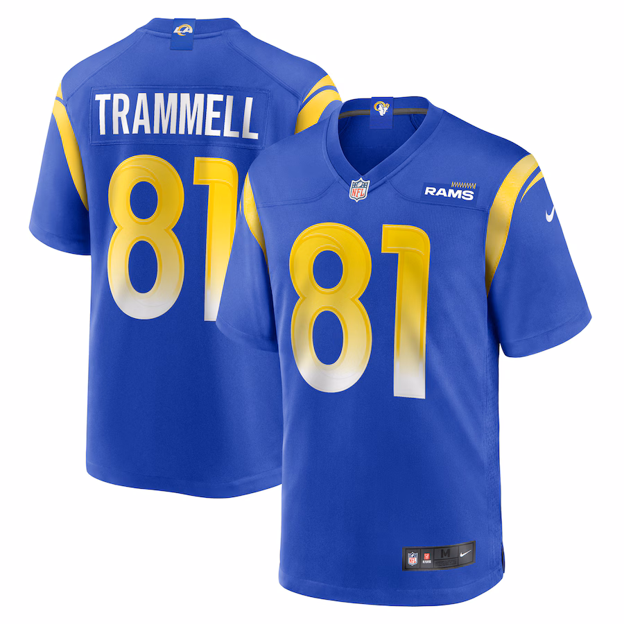 Men's Los Angeles Rams Austin Trammell Nike Royal Game Player Jersey - Puhuasuan