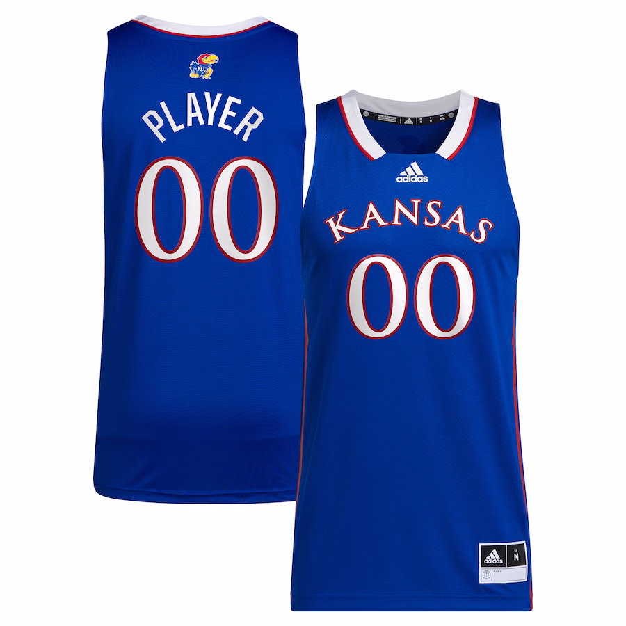 Kansas Jayhawks adidas Unisex Pick-A-Player NIL Women's Basketball Jersey - Royal - Puhuasuan