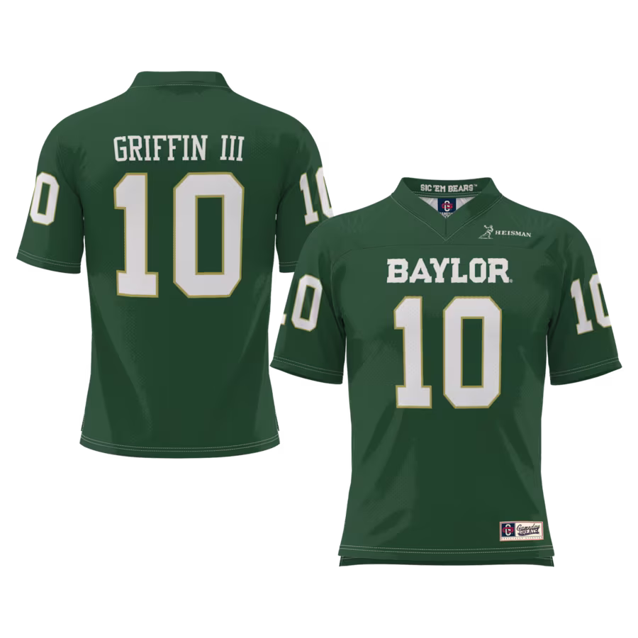 Robert Griffin III Baylor Bears GameDay Greats Youth Heisman Football Jersey - Green - Puhuasuan