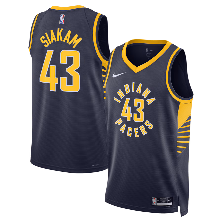 Unisex Indiana Pacers Pascal Siakam Nike Navy Swingman Jersey - Icon Edition - Puhuasuan