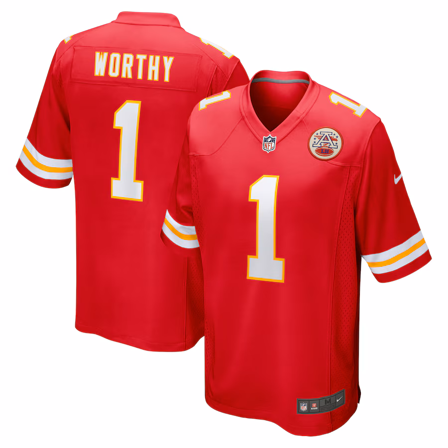 Men's Kansas City Chiefs Xavier Worthy Nike Red  Player Game Jersey - Puhuasuan
