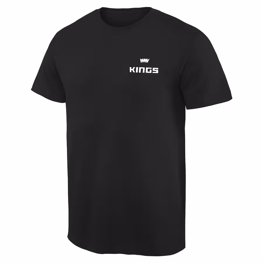 Men's Sacramento Kings Black Logo T-Shirt - Puhuasuan