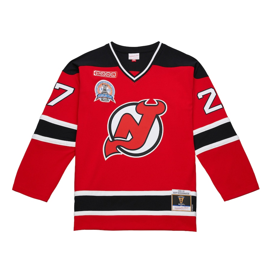 Men's New Jersey Devils Scott Niedermayer Red 2000/01 Power Play Jersey - Puhuasuan