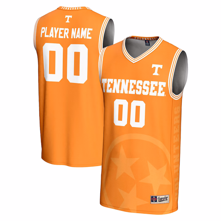 Tennessee Volunteers GameDay Greats NIL Pick-A-Player Men's Basketball Icon Print Lightweight Jersey - Tennessee Orange - Puhuasuan