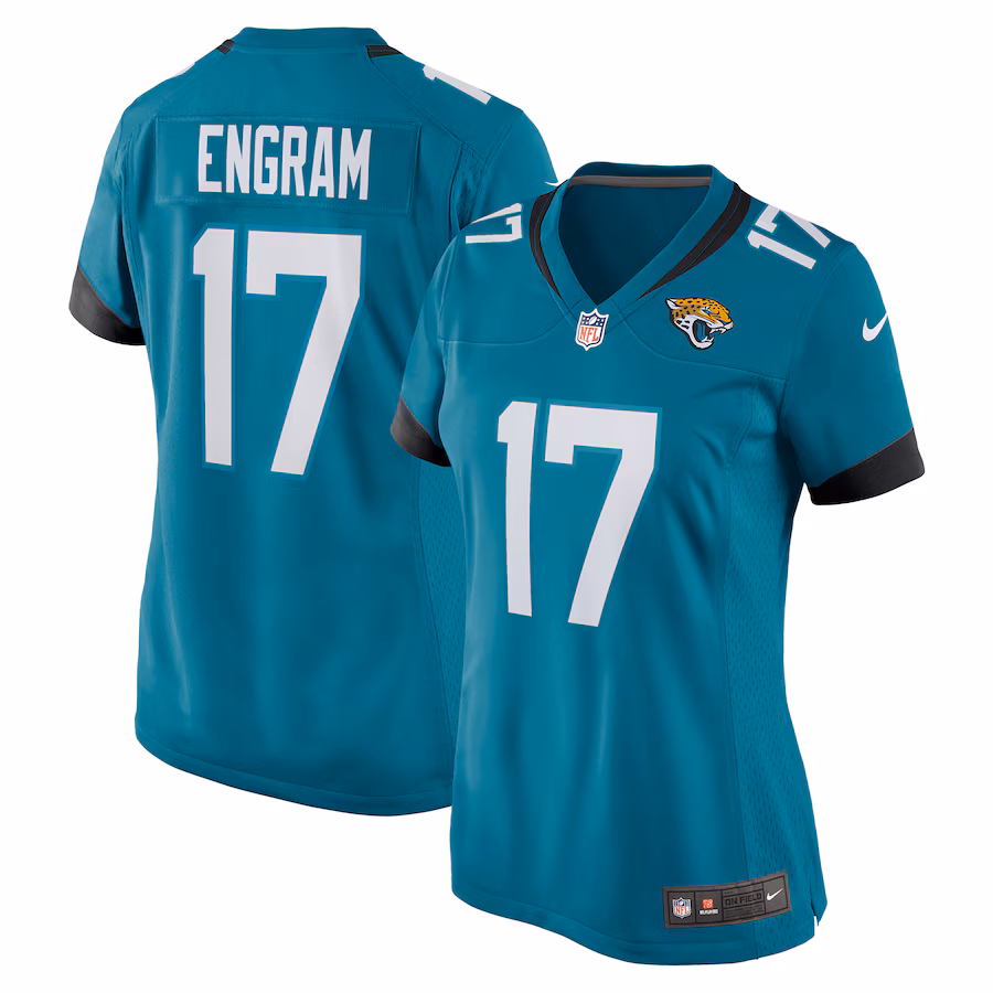 Women's Jacksonville Jaguars Evan Engram Nike Teal Game Jersey - Puhuasuan