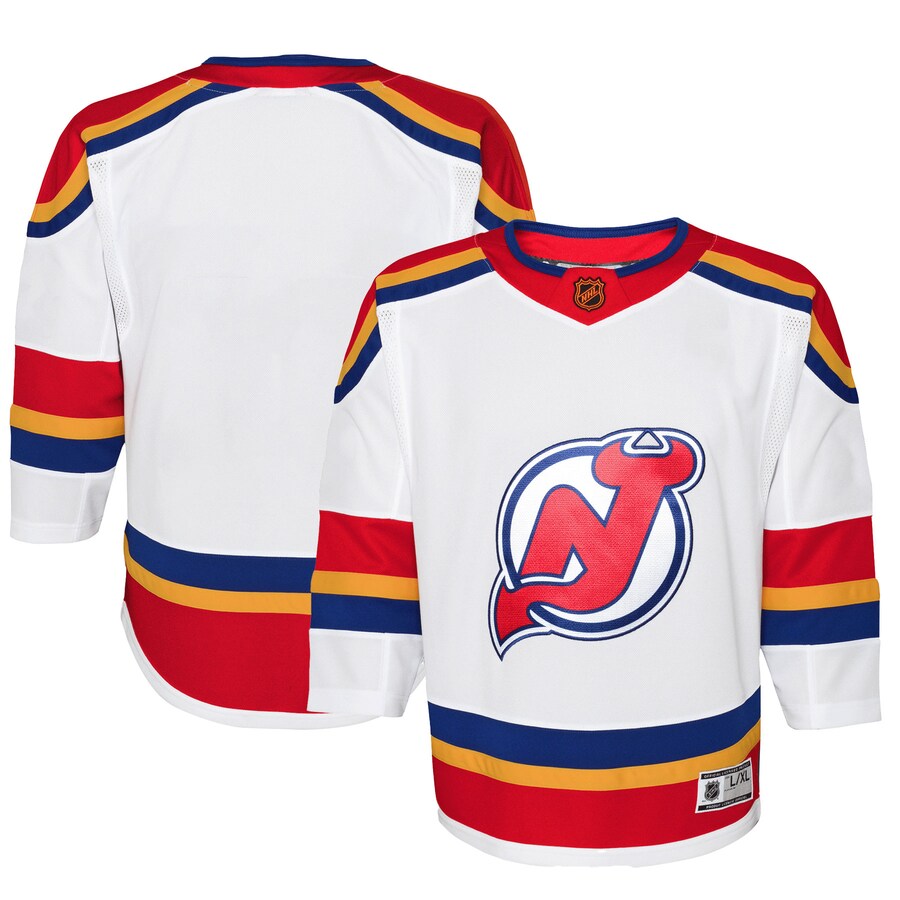 Youth New Jersey Devils White Special Edition 2.0 Premier Blank Jersey - Puhuasuan