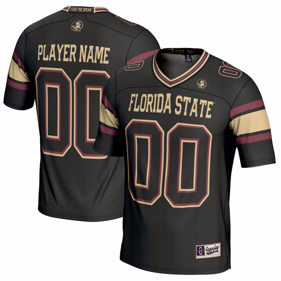 Florida State Seminoles GameDay Greats Youth NIL Pick-A-Player Football Jersey - Black - Puhuasuan
