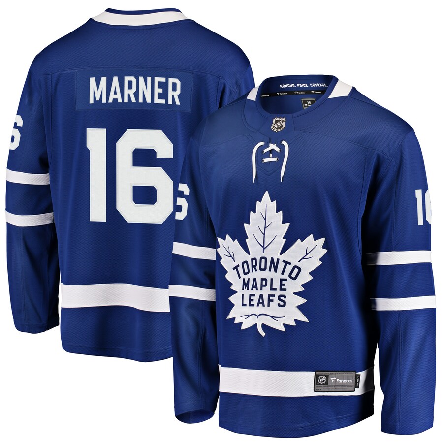 Men's Toronto Maple Leafs Mitchell Marner Fanatics Branded Blue Breakaway Player Jersey - Puhuasuan