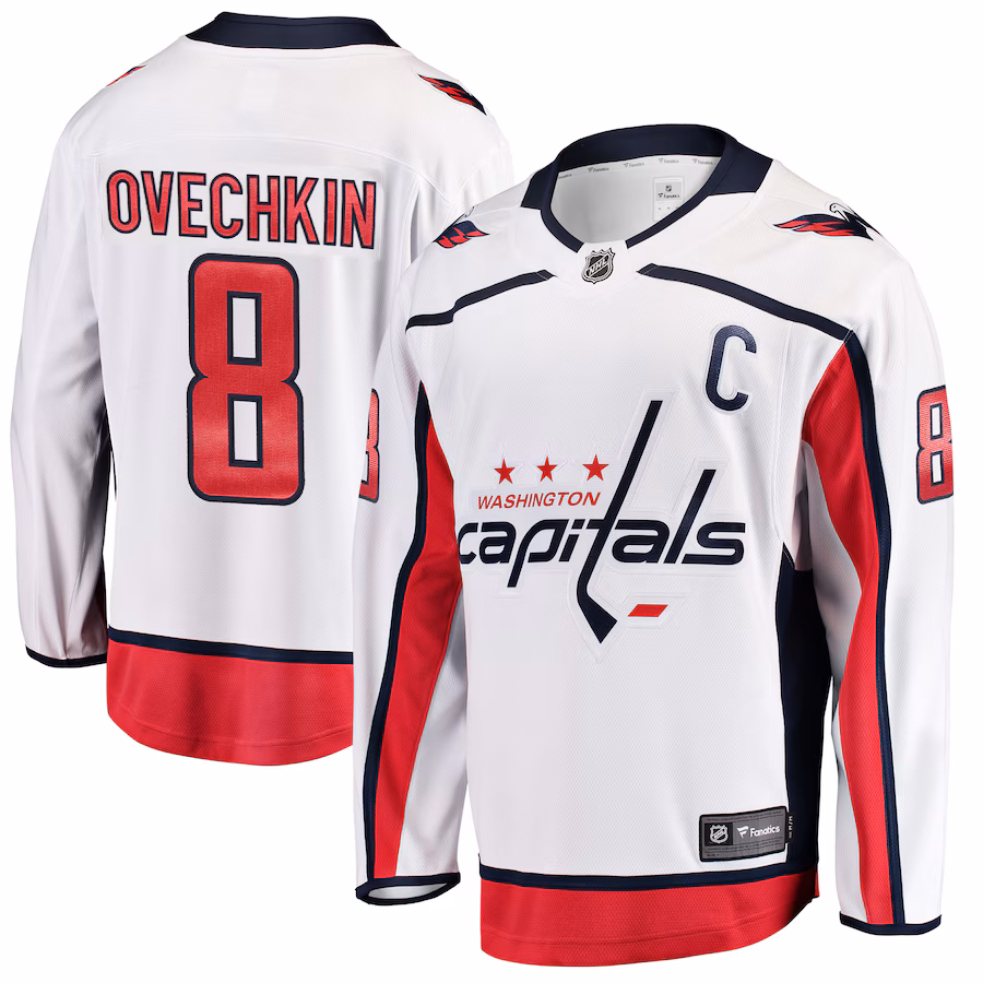 Men's Washington Capitals Alexander Ovechkin Fanatics White Breakaway Player Jersey - Puhuasuan