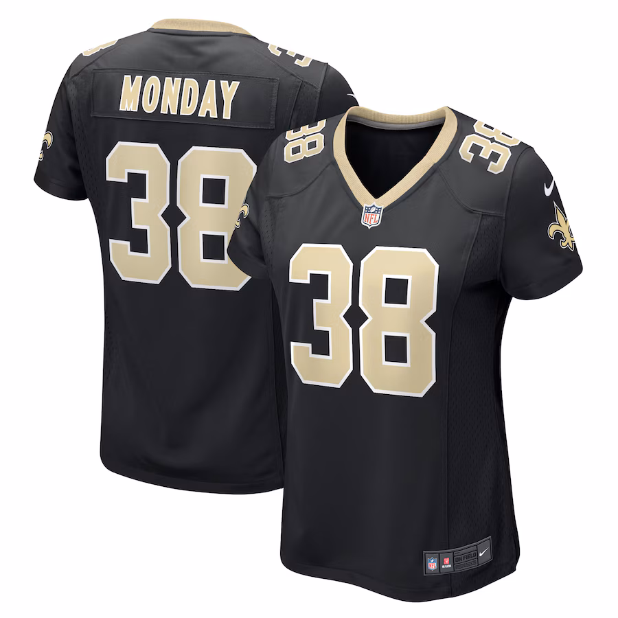 Women's New Orleans Saints Smoke Monday Nike Black Game Player Jersey - Puhuasuan